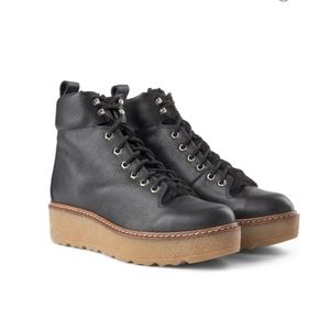 SHOE THE BEAR Bex Leather Boot - Black Sz38